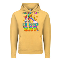 Vintage Mustard LGBTQ I'm Not Gay I'm Super Gay Vintage Hoodie - BundleAndBundleShop
