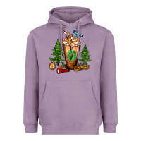 Lavender camping cold drink frappe Heavyweight Hoodie - FaDigitalArtStudio