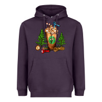 Plum camping cold drink frappe Heavyweight Hoodie - FaDigitalArtStudio