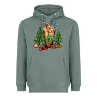 Sage camping cold drink frappe Heavyweight Hoodie - FaDigitalArtStudio
