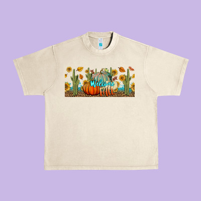 Welcome Fall Urban Heavy Tee Designed By Bundleandbundleshop
