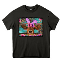 Asphalt easter floral leopard cow Heavy Core Tee - Jasminsmagicworld