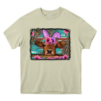 Mossy easter floral leopard cow Heavy Core Tee - Jasminsmagicworld