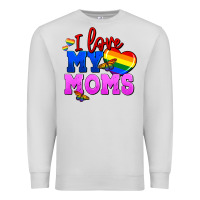 Dove Grey I love my moms Premium Sweatshirt - FaDigitalArtStudio