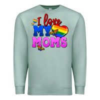 Seafoam I love my moms Premium Sweatshirt - FaDigitalArtStudio