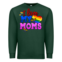 Sports Green I love my moms Premium Sweatshirt - FaDigitalArtStudio