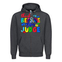 Smoke think before you judge Zipper Hoodie - CowGirlArtShop