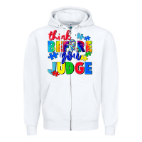 White think before you judge Zipper Hoodie - CowGirlArtShop