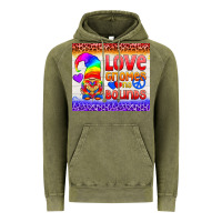 Vintage Olive LGBTQ+ Love Gnomes No Bounds Tumbler Vintage Hoodie - BundleAndBundleShop