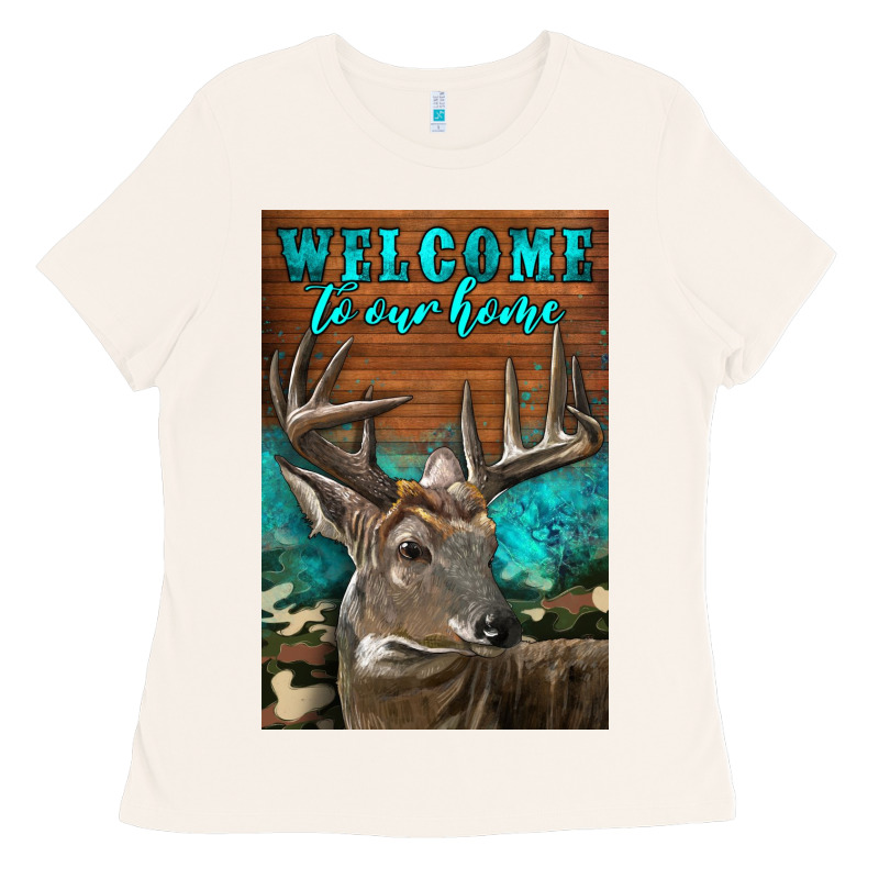 Western Buck Deer Garden Ladies Tee by LillyAllenDesigns | Teevron