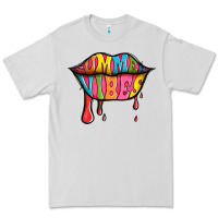 Dove Grey summer vibes lips Premium Tee - Jasminsmagicworld