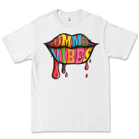 White summer vibes lips Premium Tee - Jasminsmagicworld