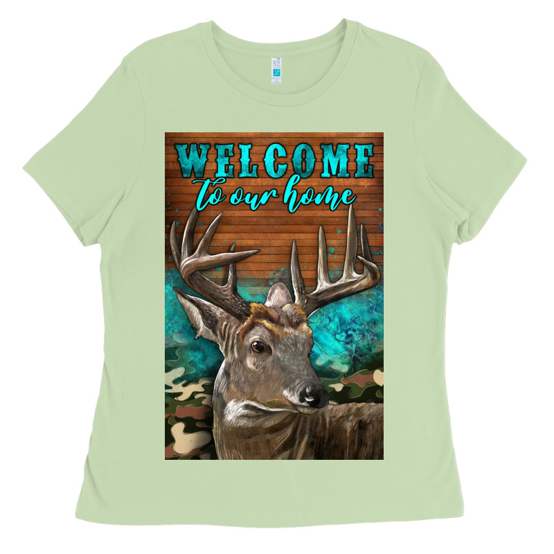 Western Buck Deer Garden Ladies Tee by LillyAllenDesigns | Teevron