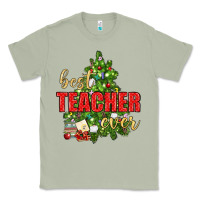 Matcha Best Teacher Ever With Christmas Tree Classic Tee - BundleAndBundleShop