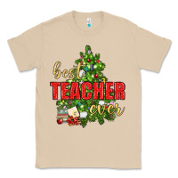 Mushroom Best Teacher Ever With Christmas Tree Classic Tee - BundleAndBundleShop