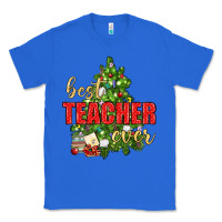 True Royal Best Teacher Ever With Christmas Tree Classic Tee - BundleAndBundleShop