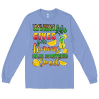 Colony Blue when life gives you lemons make something Long Sleeve Tee - RanaPortraitStore