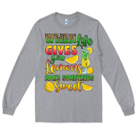 Heather Grey when life gives you lemons make something Long Sleeve Tee - RanaPortraitStore