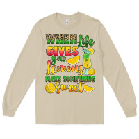Mushroom when life gives you lemons make something Long Sleeve Tee - RanaPortraitStore