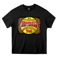 Black it's softball y'all Heavy Core Tee - LillyAllenDesigns