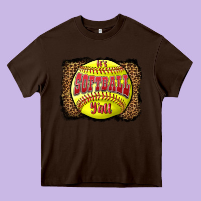 It's Softball Y'all Heavy Core Tee Designed By Lillyallendesigns