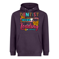 Plum Dentist Loading With Coffee Mug Heavyweight Hoodie - FaDigitalArtStudio