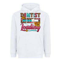 White Dentist Loading With Coffee Mug Heavyweight Hoodie - FaDigitalArtStudio