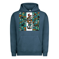Pigment Midnight Navy easter Urban Hoodie - CowhideDigitalArt