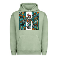 Pigment Oil Green easter Urban Hoodie - CowhideDigitalArt