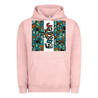 Pigment Salmon easter Urban Hoodie - CowhideDigitalArt