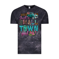 Cloud Black Just A Small Town Girl With Truck Vintage Tee - BundleAndBundleShop