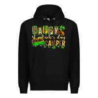 Black St. Patrick's Happy St. Patrick's Day camper Premium Hoodie - OliviaCreatesArt