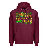 Burgundy St. Patrick's Happy St. Patrick's Day camper Premium Hoodie - OliviaCreatesArt