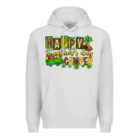 Dove Grey St. Patrick's Happy St. Patrick's Day camper Premium Hoodie - OliviaCreatesArt