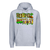 Heather Grey St. Patrick's Happy St. Patrick's Day camper Premium Hoodie - OliviaCreatesArt