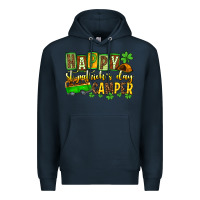 Navy St. Patrick's Happy St. Patrick's Day camper Premium Hoodie - OliviaCreatesArt