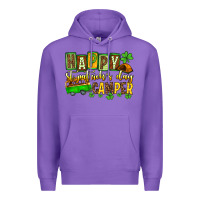 Purple St. Patrick's Happy St. Patrick's Day camper Premium Hoodie - OliviaCreatesArt