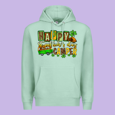 St. Patrick's Happy St. Patrick's Day Camper Premium Hoodie Designed By Oliviacreatesart