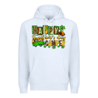 White St. Patrick's Happy St. Patrick's Day camper Premium Hoodie - OliviaCreatesArt
