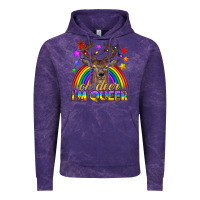Cloud Purple LGBTQ+ Oh Deer I'm Queer Vintage Hoodie - BundleAndBundleShop