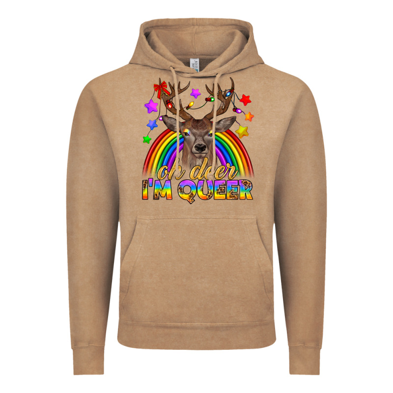 Lgbtq+ Oh Deer I'm Queer Vintage Hoodie by BundleAndBundleShop | Teevron