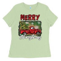 Matcha merry christmas truck Ladies Tee - BarkalooDesign