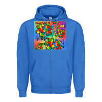True Royal autism puzzle piece Zipper Hoodie - CowGirlArtShop