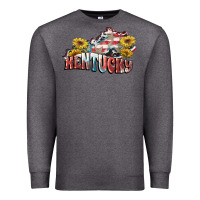 Charcoal Heather kentucky 4th of july Premium Sweatshirt - FaDigitalArtStudio