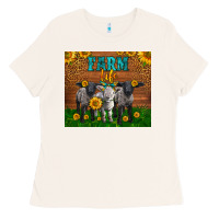 Bone Western Baby Sheeps Farm Life Garden Ladies Tee - LillyAllenDesigns