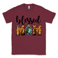 Burgundy blessed mom Classic Tee - JahusDesignShop