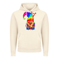 Vintage Artic LGBTQ+ Pride Gnome With Heart Balloon Vintage Hoodie - BundleAndBundleShop