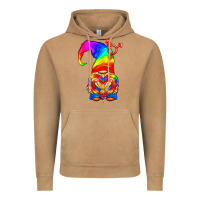 Vintage Camel LGBTQ+ Pride Gnome With Heart Balloon Vintage Hoodie - BundleAndBundleShop