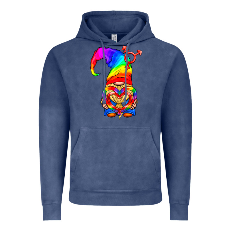 Lgbtq+ Pride Gnome With Heart Balloon Vintage Hoodie by BundleAndBundleShop | Teevron