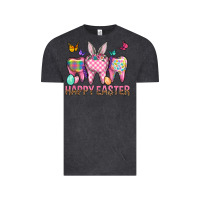 Vintage Black Happy Easter Dental And Egg Vintage Tee - BundleAndBundleShop